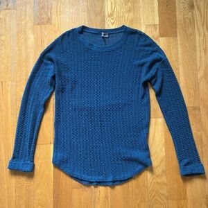 Sparkle & Fade Blue Crew Neck Knit Sweater